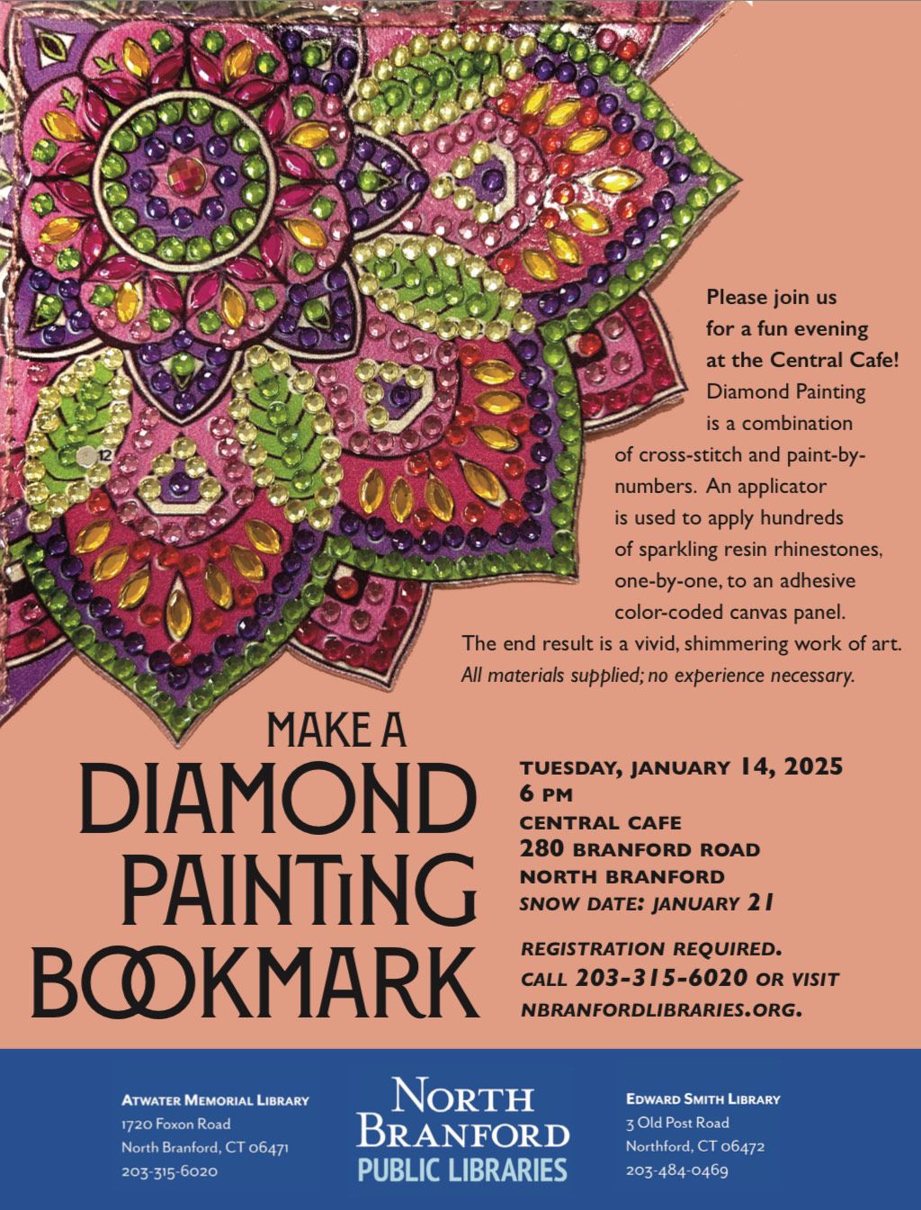 Diamond Painted Bookmark Workshop!!