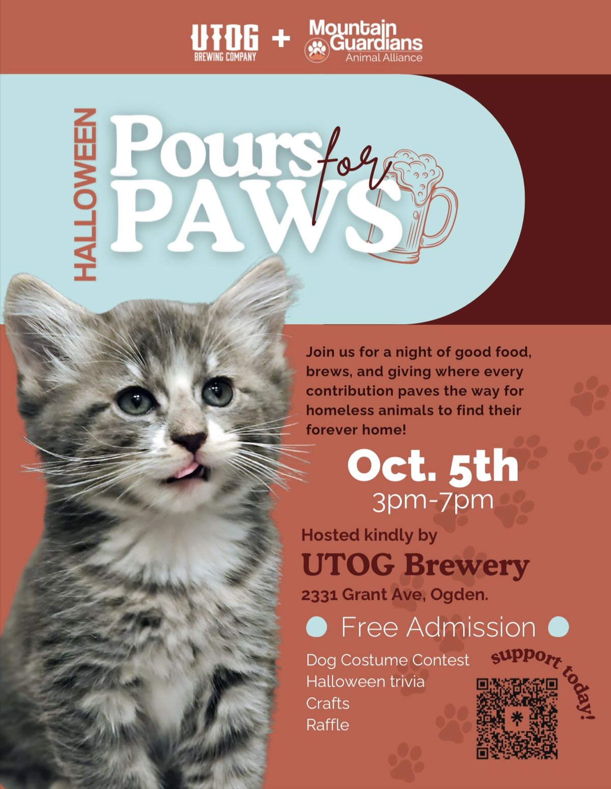 Pours for Paws - Animal Rescue Fundraiser