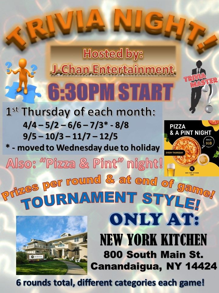 Monthly Trivia Tournament - New York Cafe