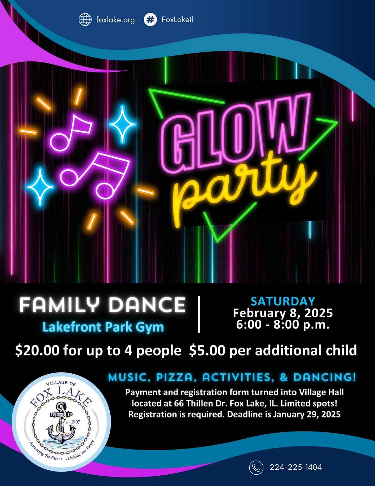 Family Dance Glow Party