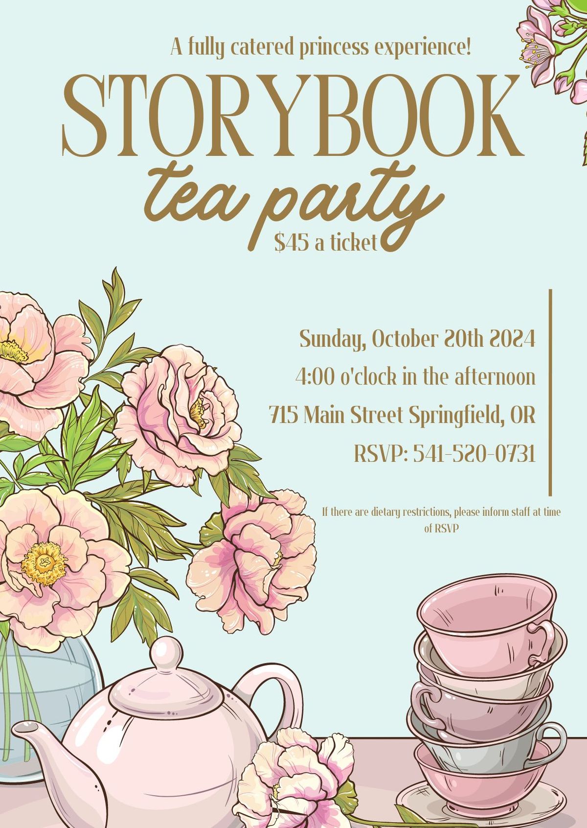 Storybook Tea Party - a princess experience