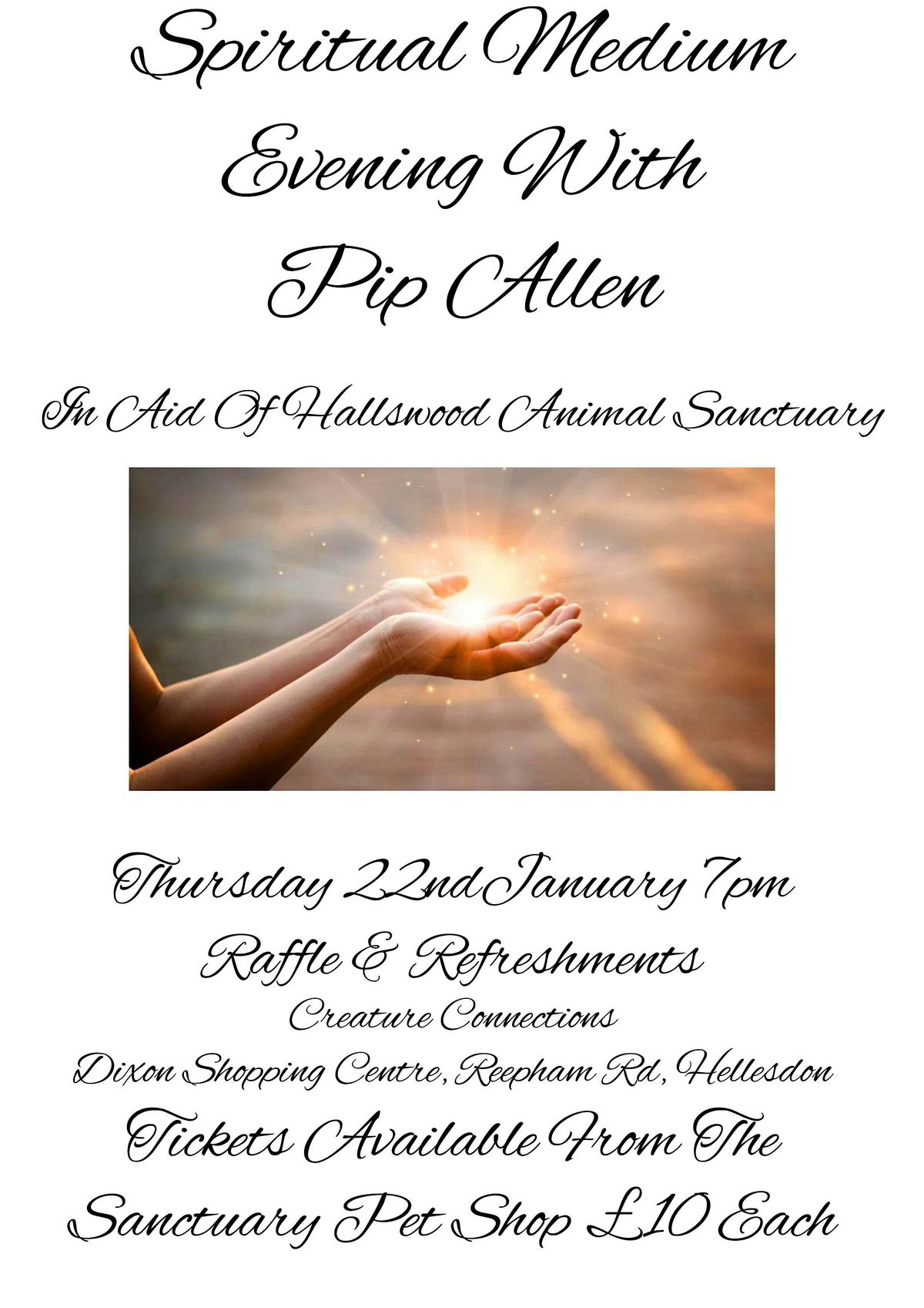 Spiritual Medium Evening With Pip Allen