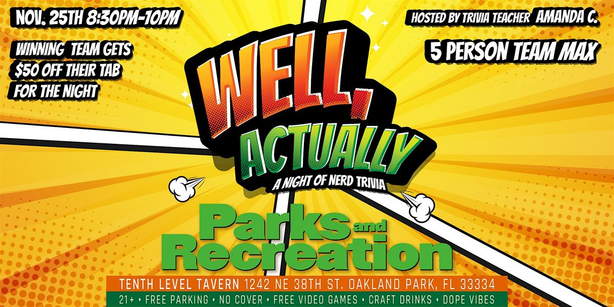 Parks and Rec Trivia Night