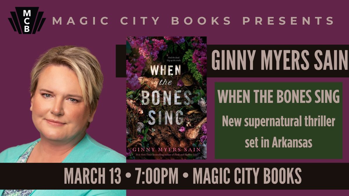 Ginny Myers Sain Returns with a new supernatural thriller