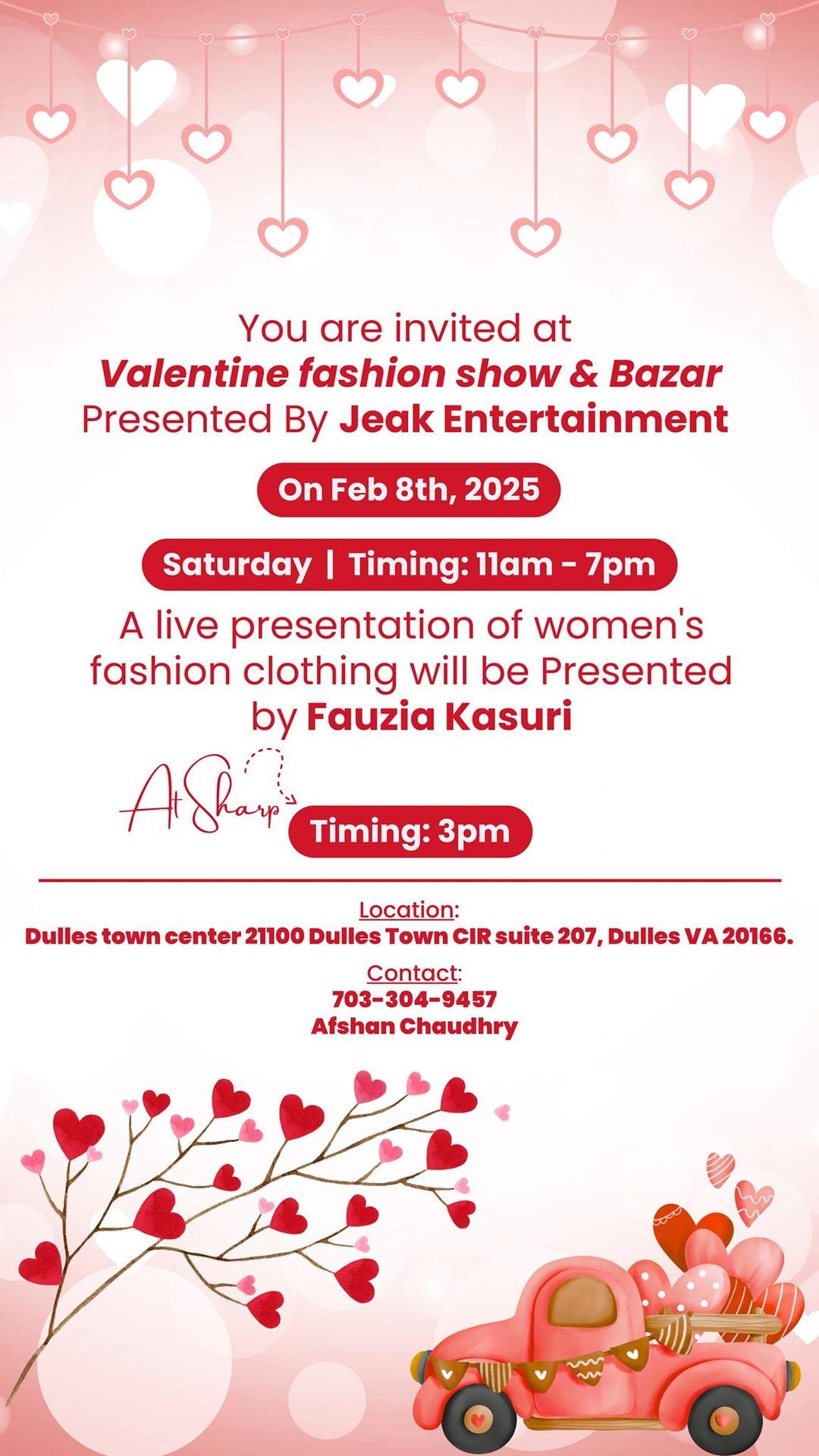 valentine fashion show & Bazaar 