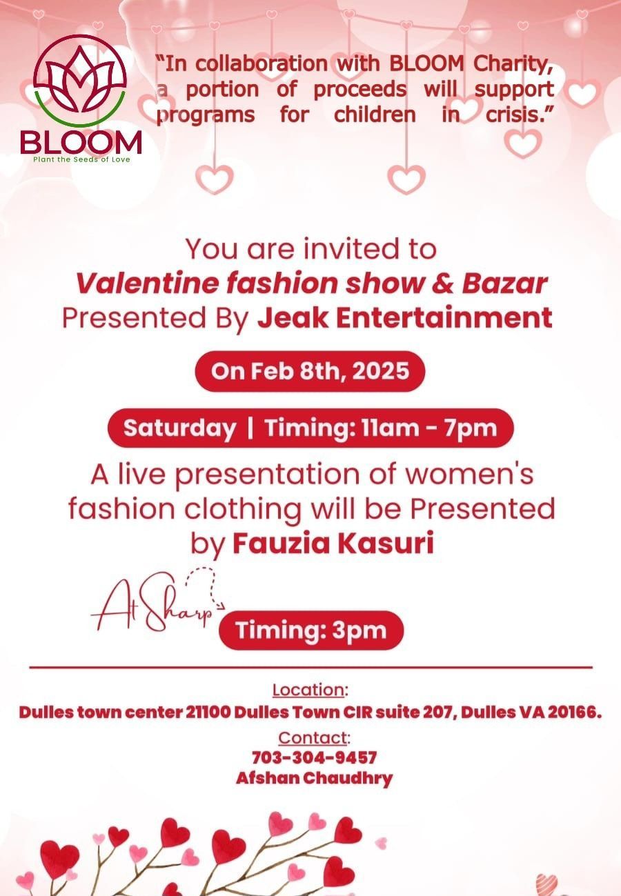 valentine fashion show & Bazar 