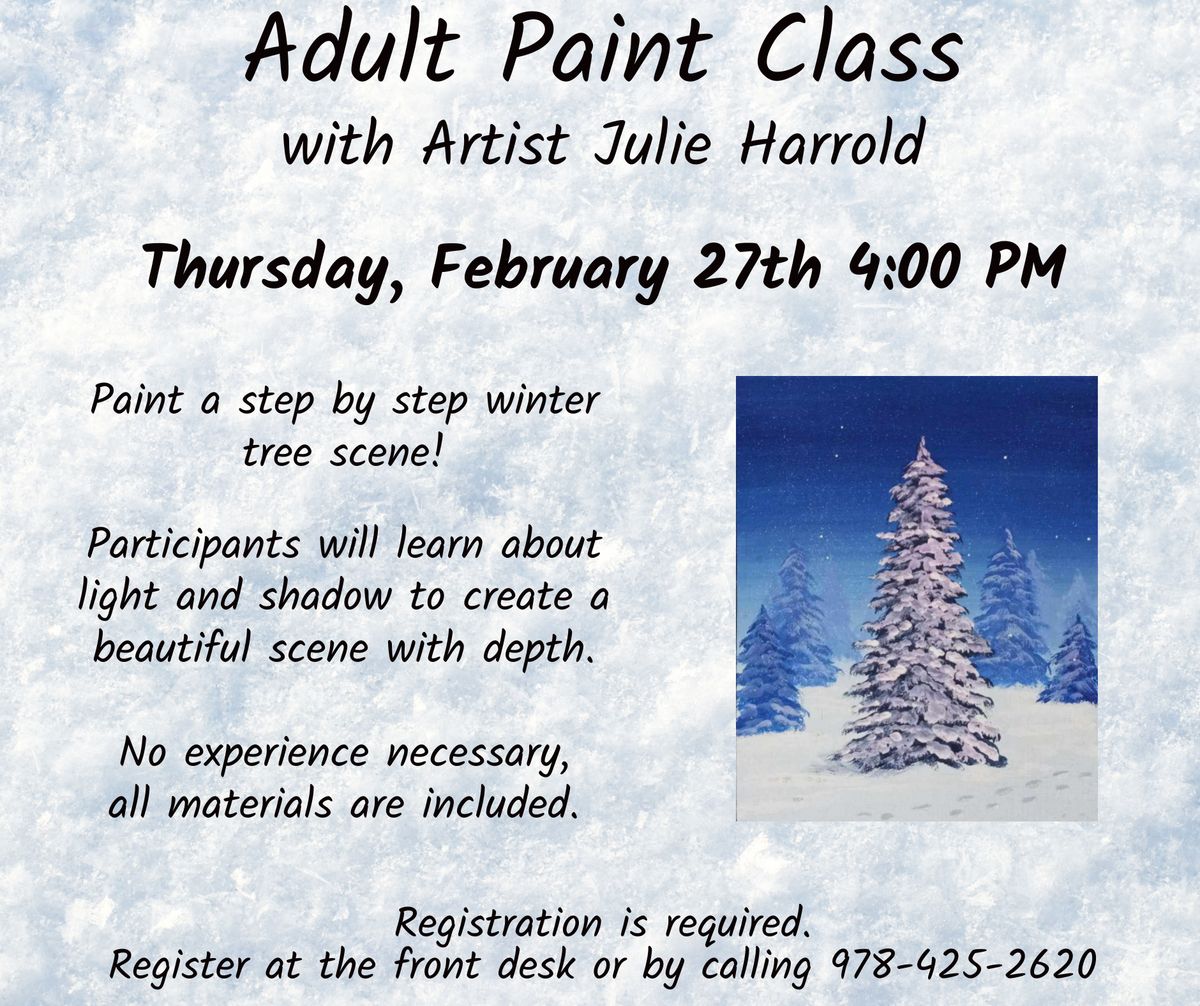 Adult Painting Class - CLASS FULL