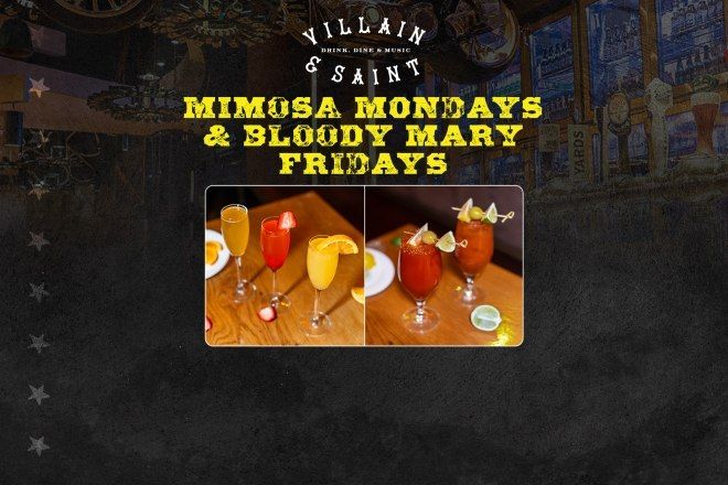 Mimosa Mondays & Bloody Mary Fridays