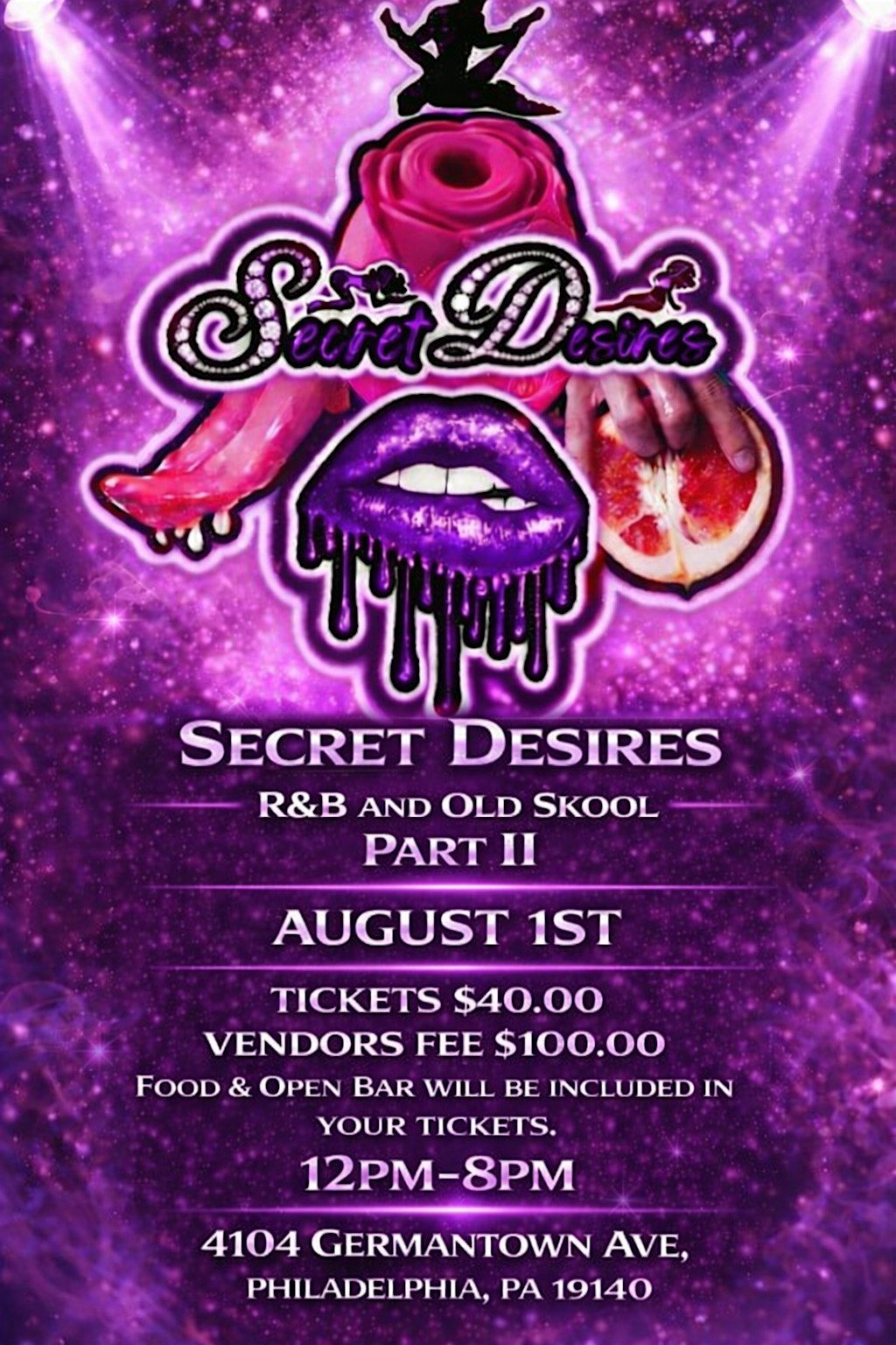 SECRET DESIRES R&B AND OLD SKOOL DAY PARTY