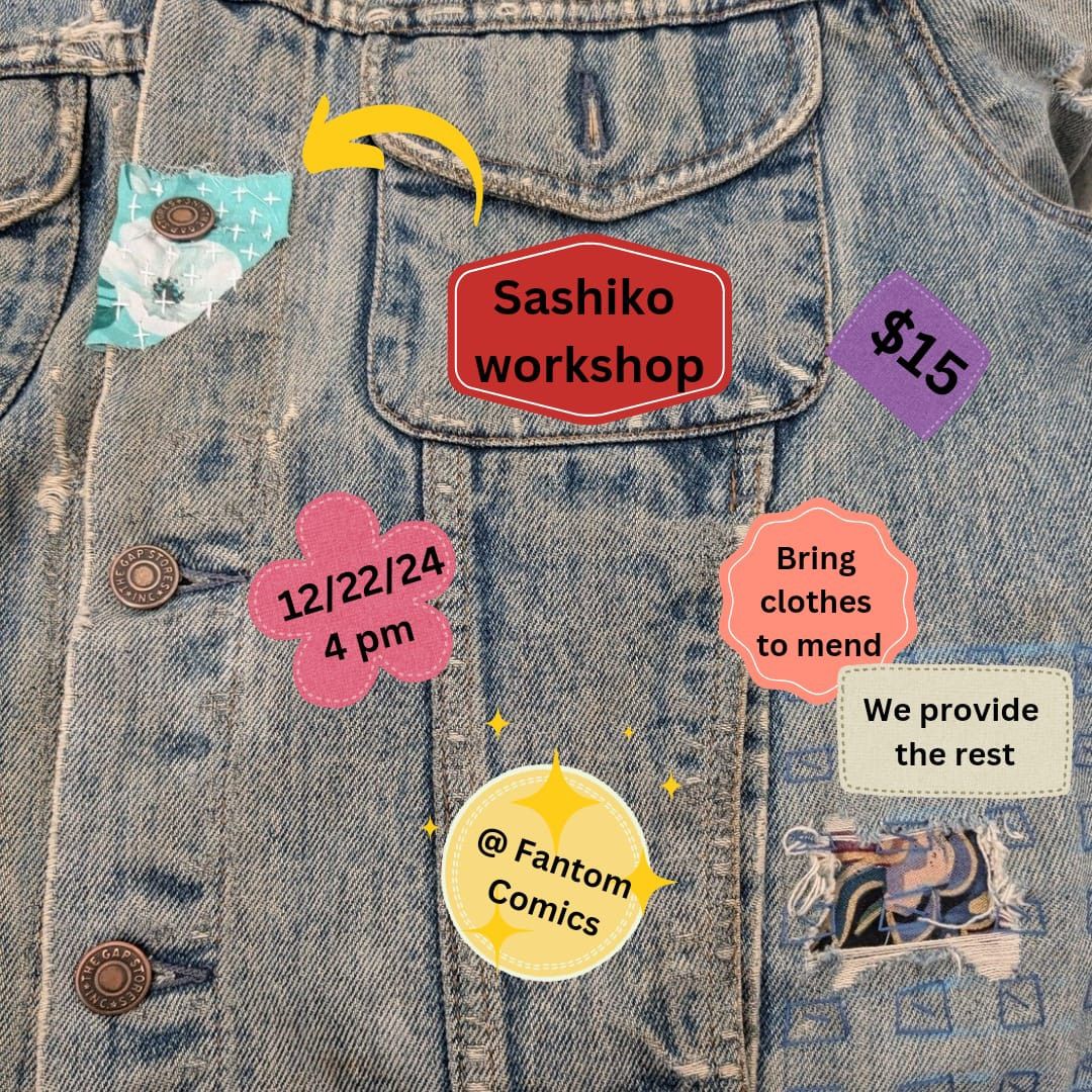 Sashiko clothes mending workshop