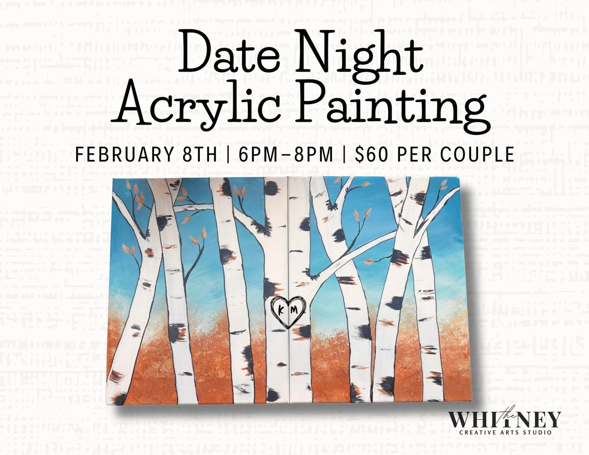 Date Night Paint - Birch Trees