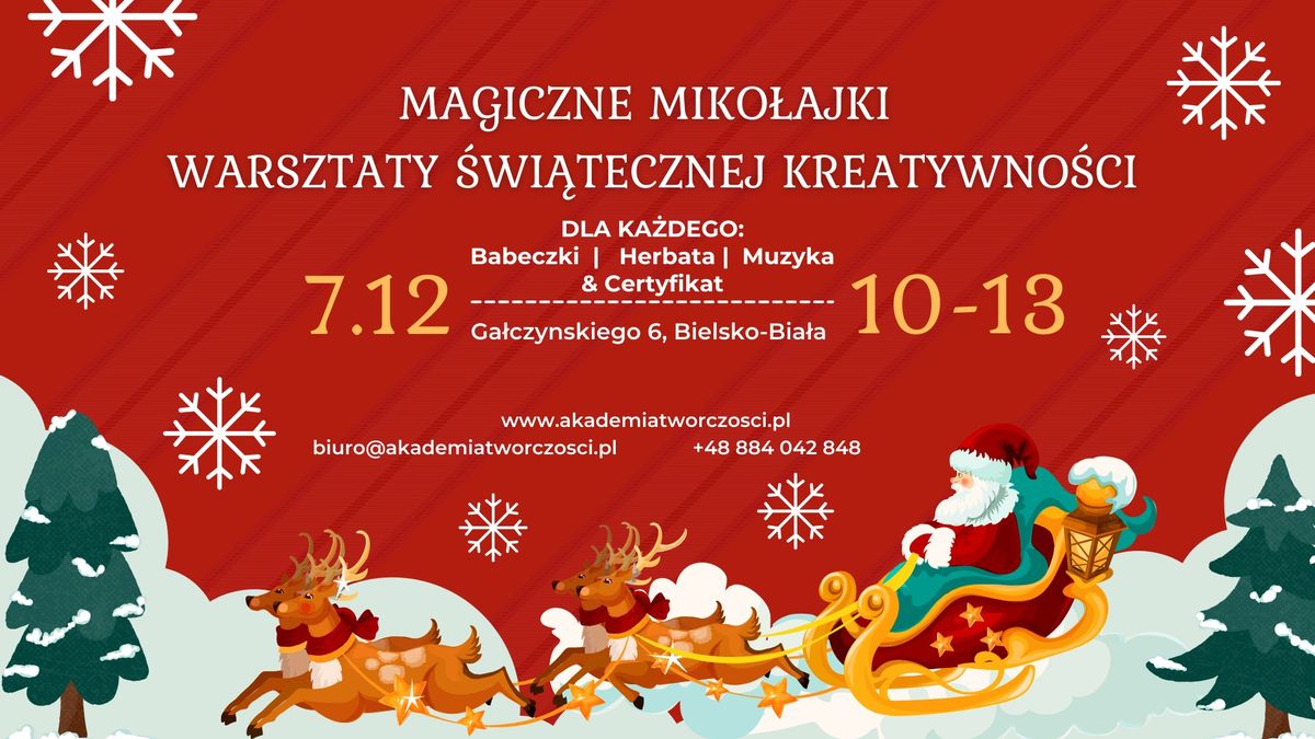 Magiczne Miko\u0142ajki \u2013 Warsztaty \u015awi\u0105tecznej Kreatywno\u015bci