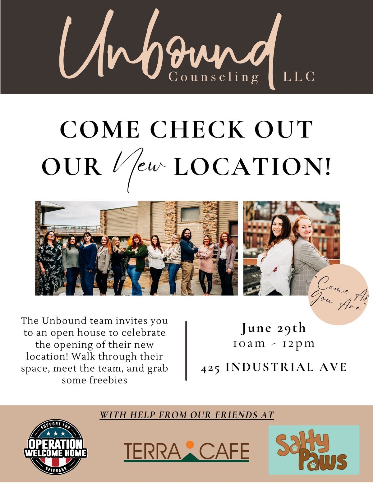 Unbound Counseling Open House  