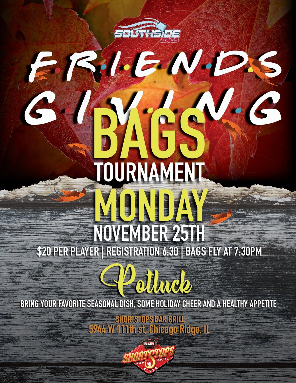 FriendsGiving Bags Tournament - Potluck