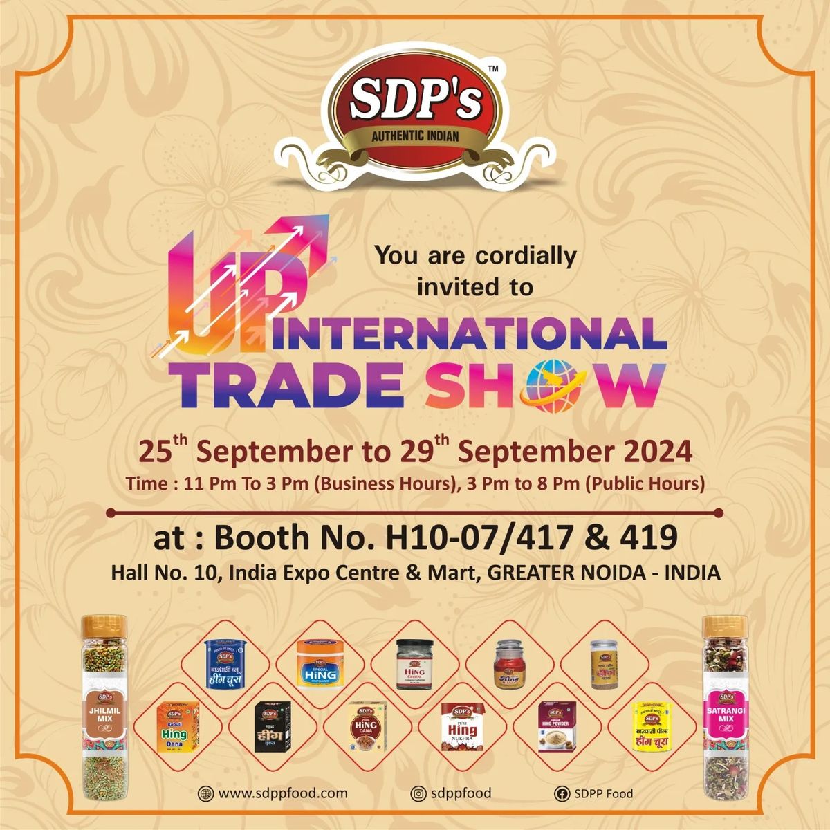 SDP'S Authentic Indian Products Showcase at Uttar Pradesh International Trade Show