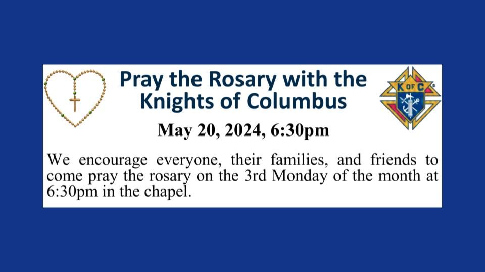 Pray the Rosary with the Knights of Columbus