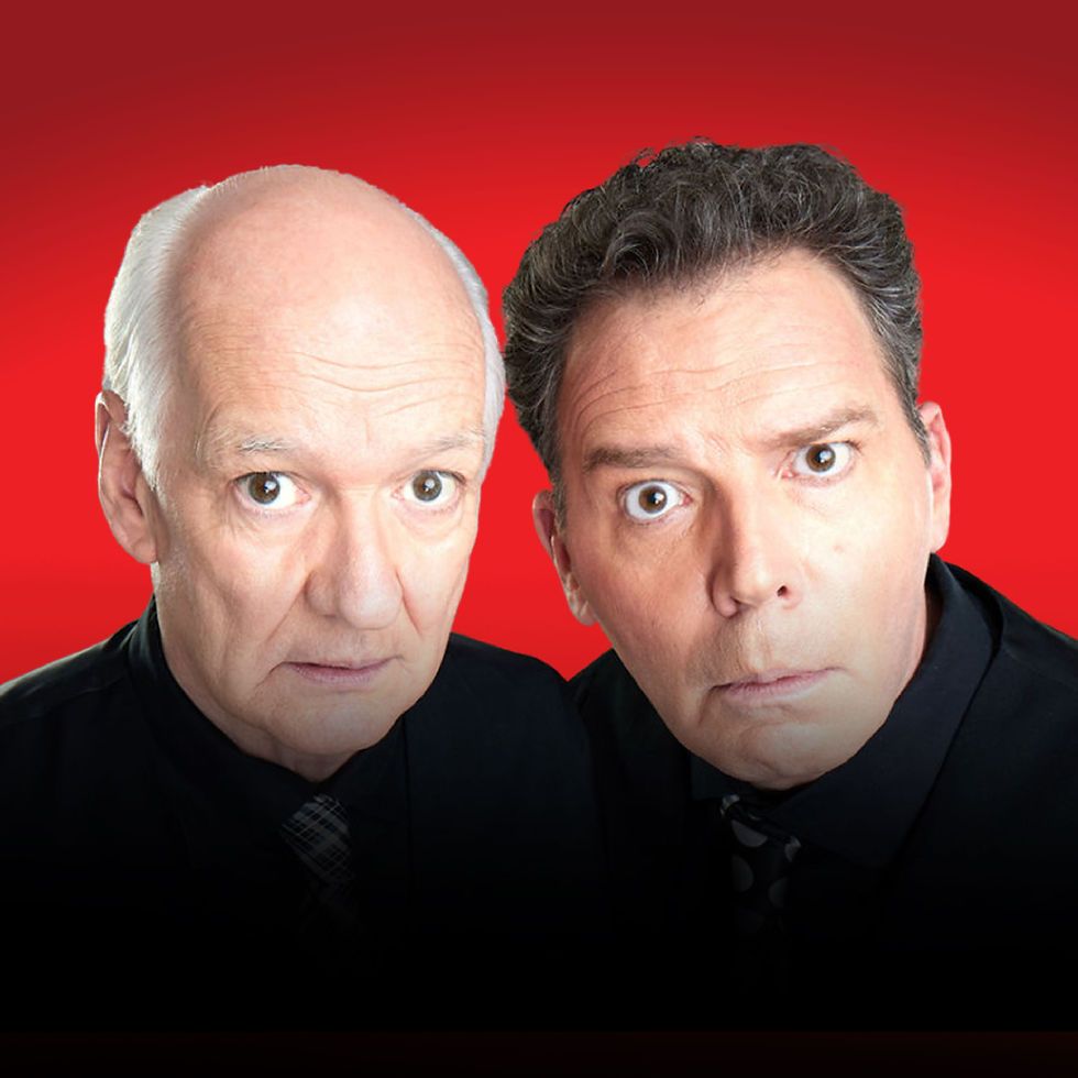 Colin Mochrie and Brad Sherwood at SHU Community Theatre