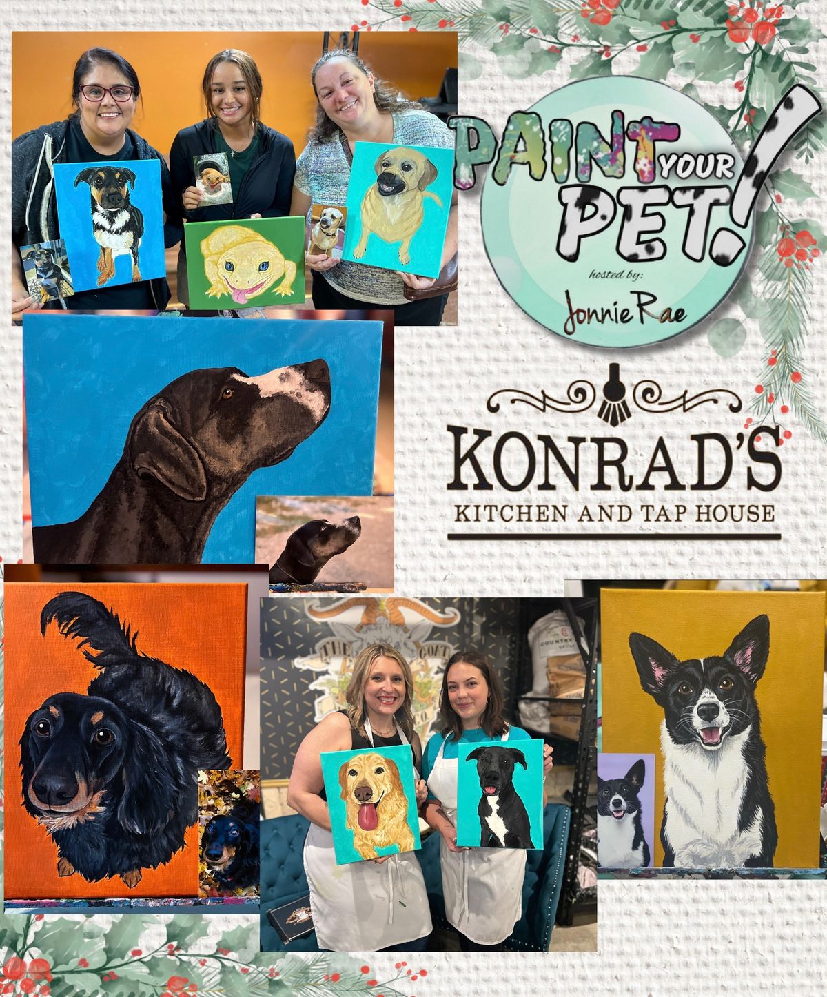 Holiday Paint Your Pet at Konrad\u2019s Kitchen!