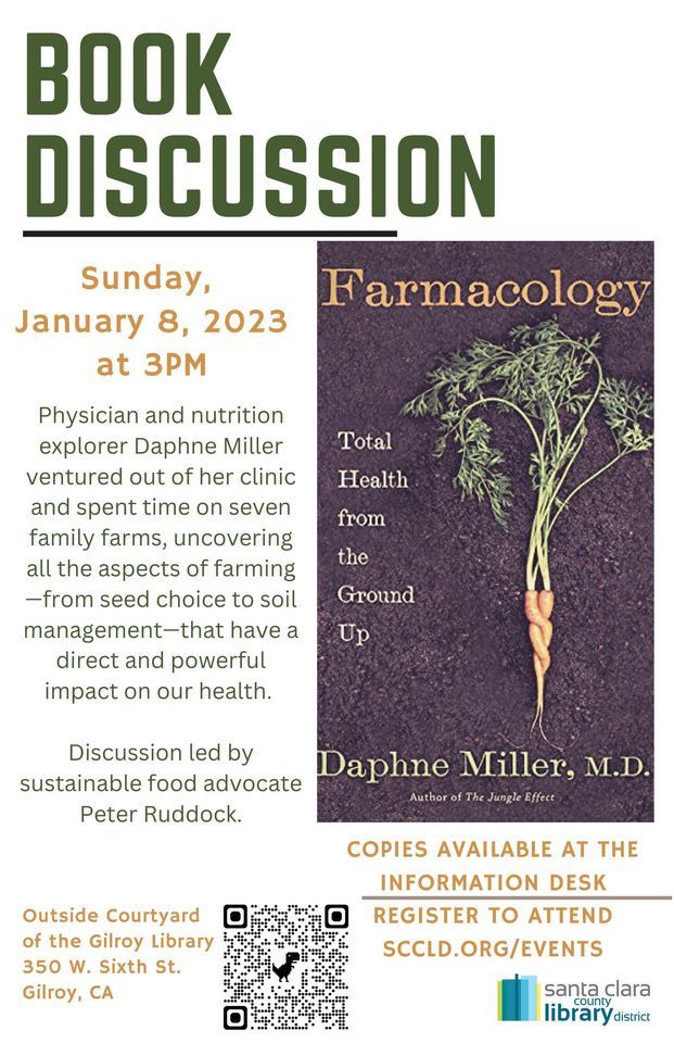 Farmacology Book Discussion with Sustainable Food Advocate