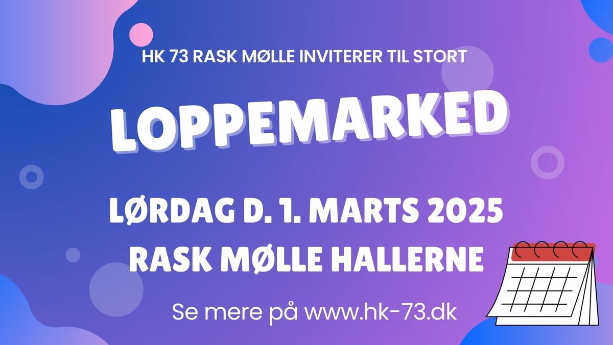 Loppemarked i Rask M\u00f8lle Hallerne