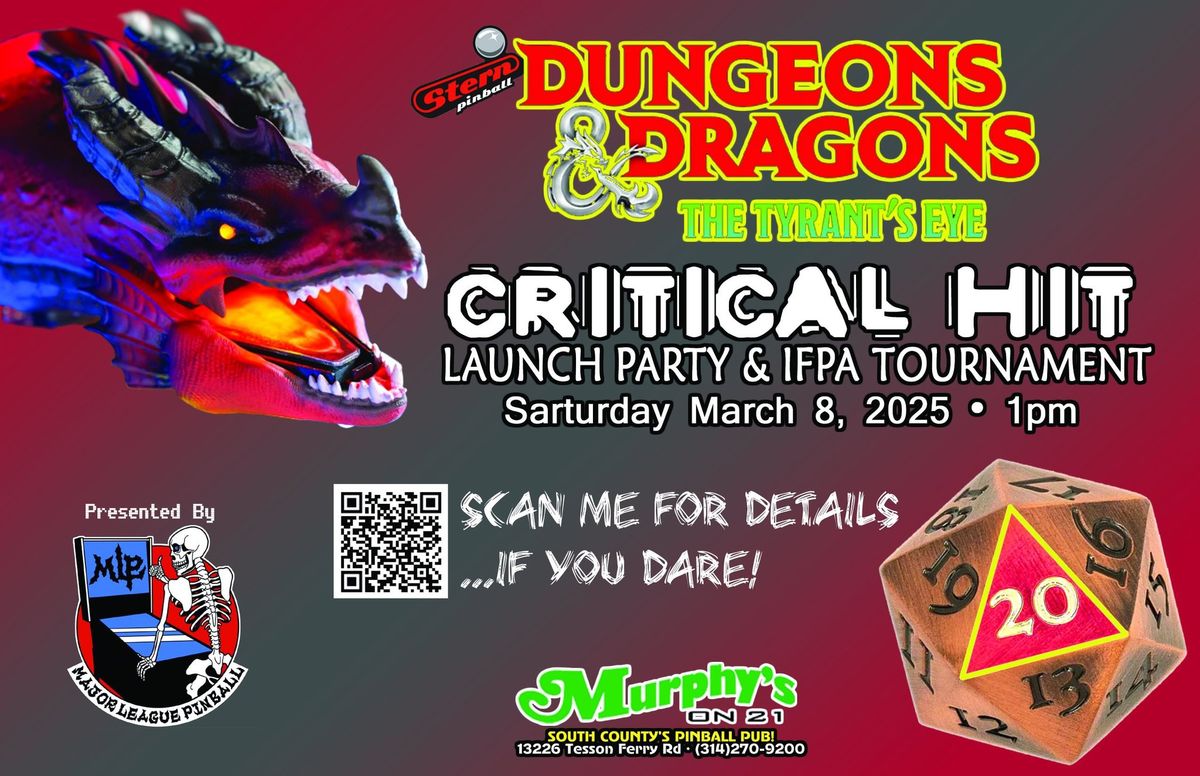 Dungeons & Dragons *CRITICAL HIT* Stern Army Pinball Launch Party