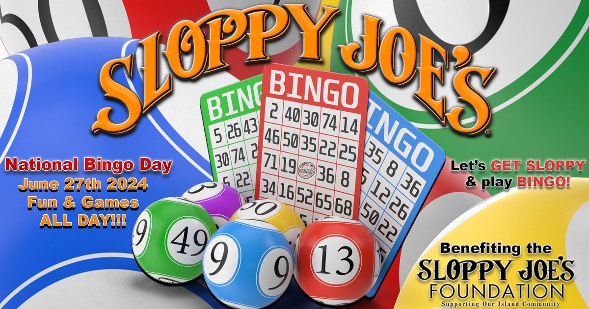 Sloppy Joe\u2019s Bingo