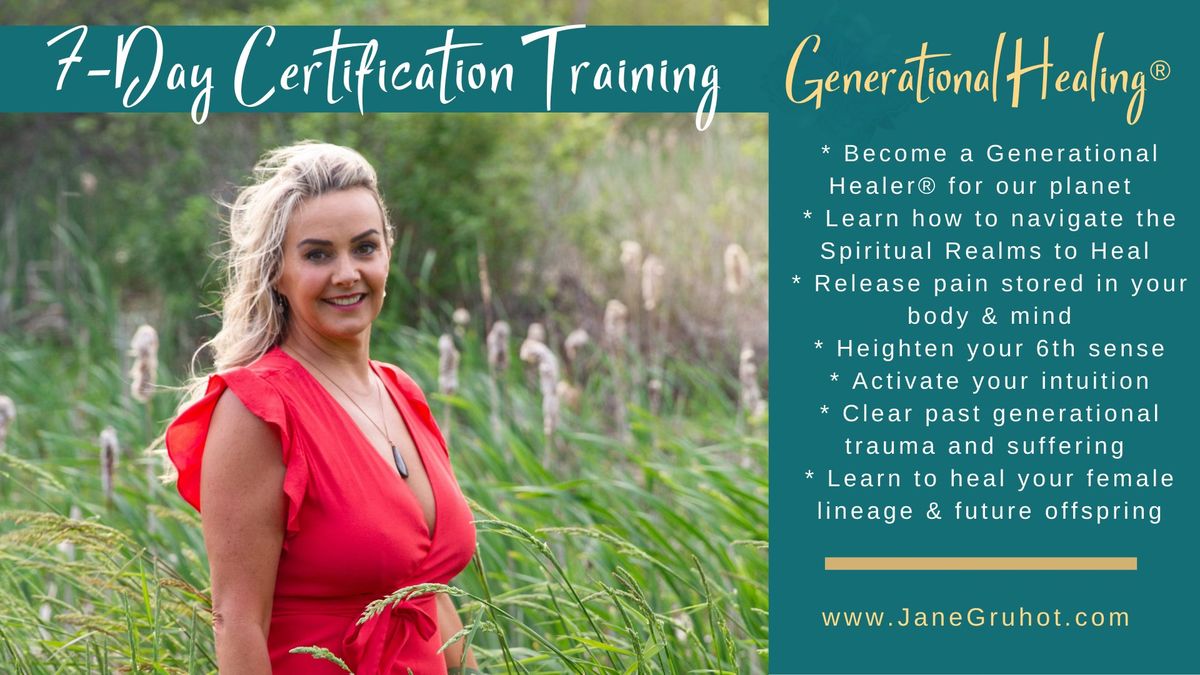 Generational Healing\u00ae 7 Day Certification Training in Mentor, Minnesota