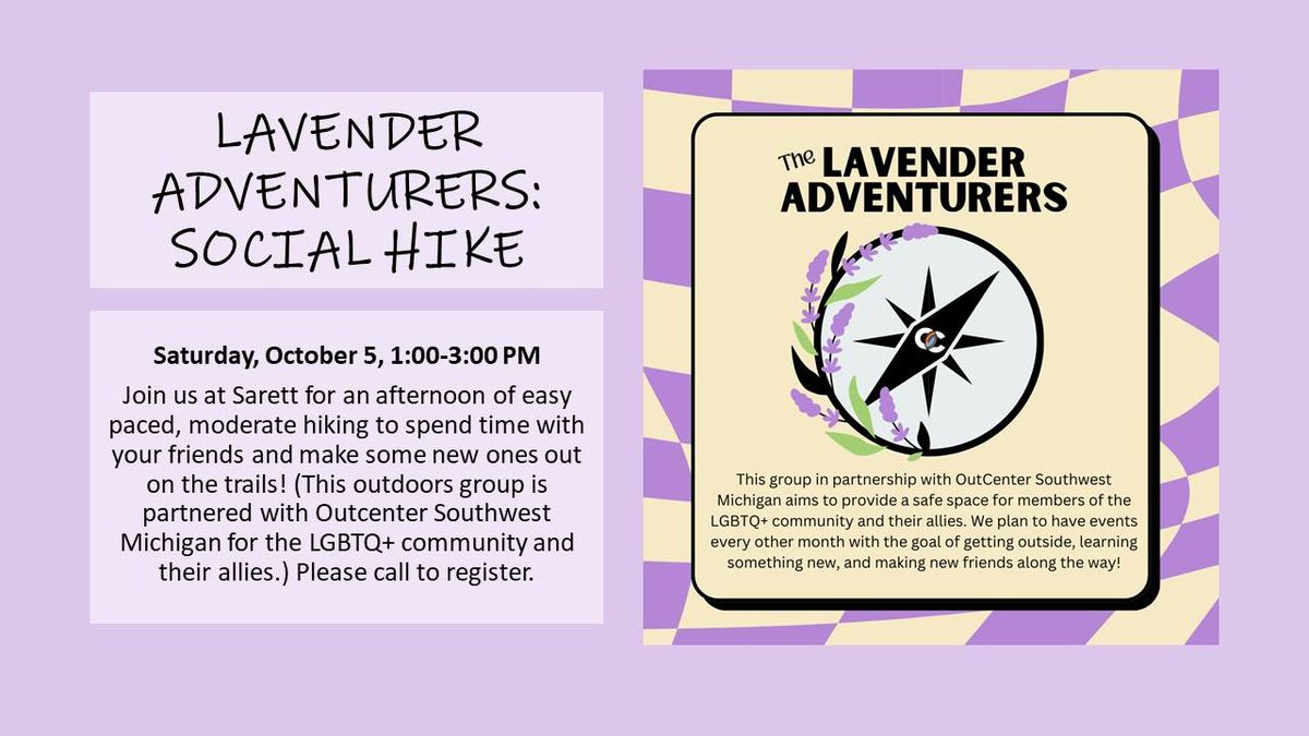 Lavender Adventurers: Social Hike