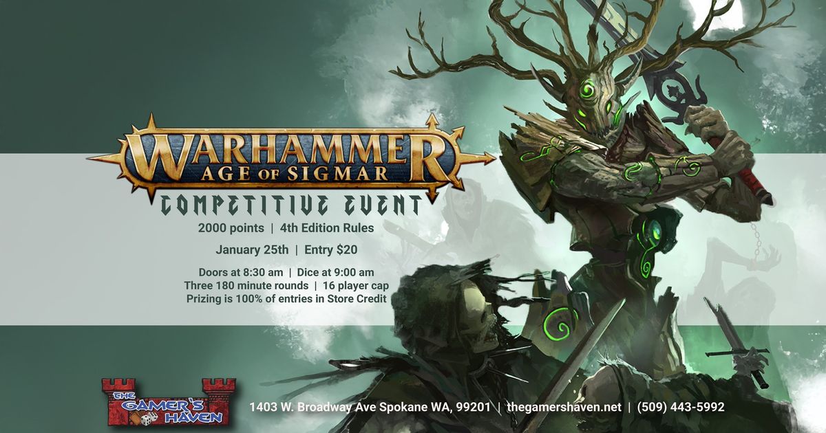 Warhammer Age of Sigmar Competitive Event