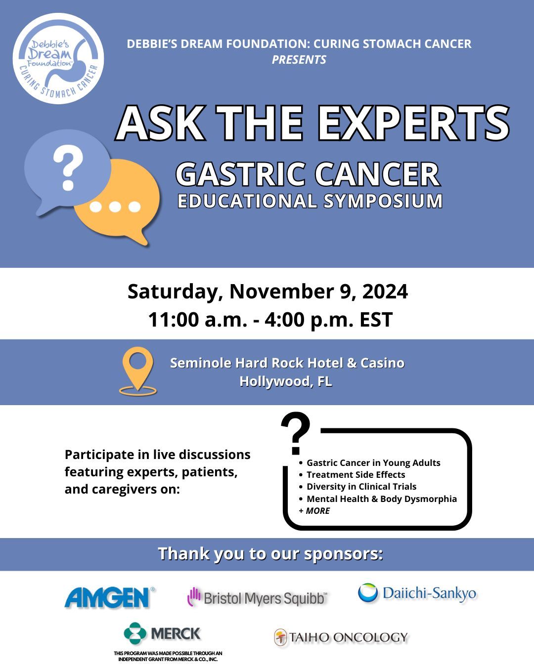 Ask the Experts Gastric Cancer Educational Symposium