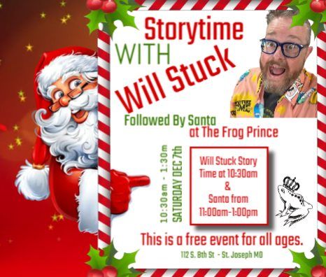 Storytime with Will Stuck & Santa following