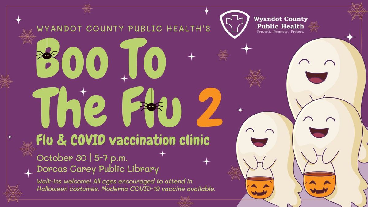 Carey Boo to the Flu 2 vaccine clinic