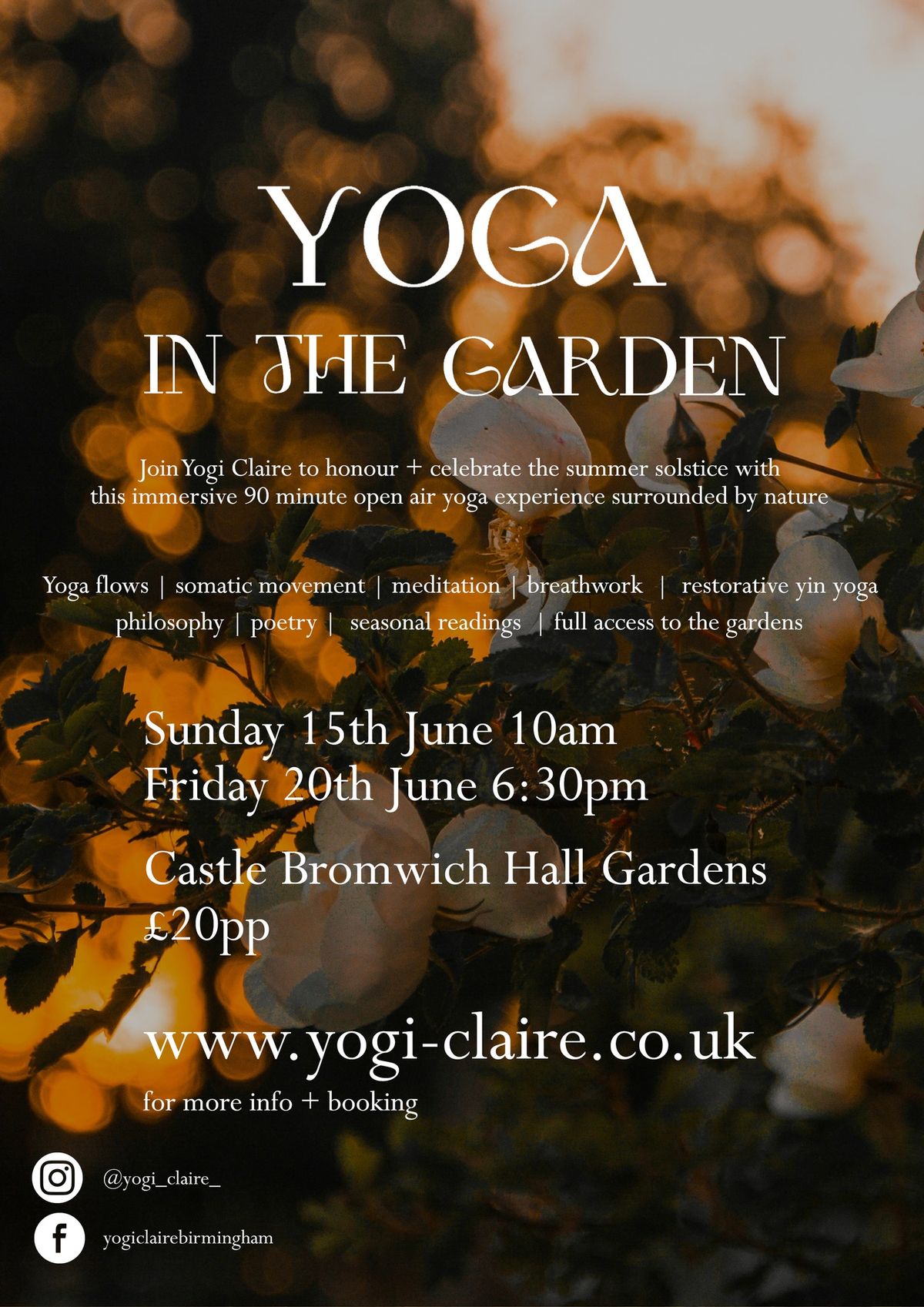 Yoga in the Garden