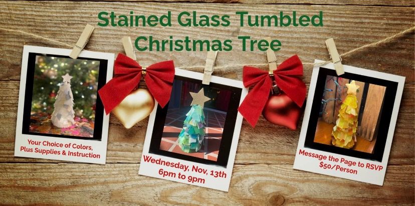 Stained Glass Tumbled Christmas Tree