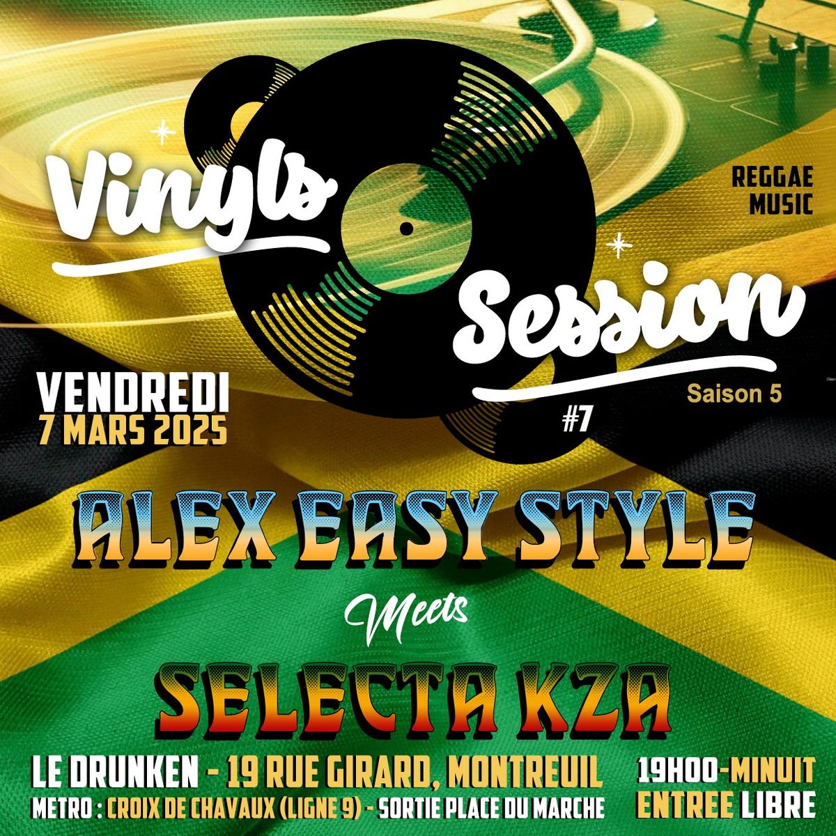 Vinyl Session : Alex Easy Style meets Selecta KZA (Reggae \/ Rub a Dub \/ Dancehall)