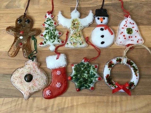 Fused glass Xmas Decorations Worksop  FULLY BOOKED