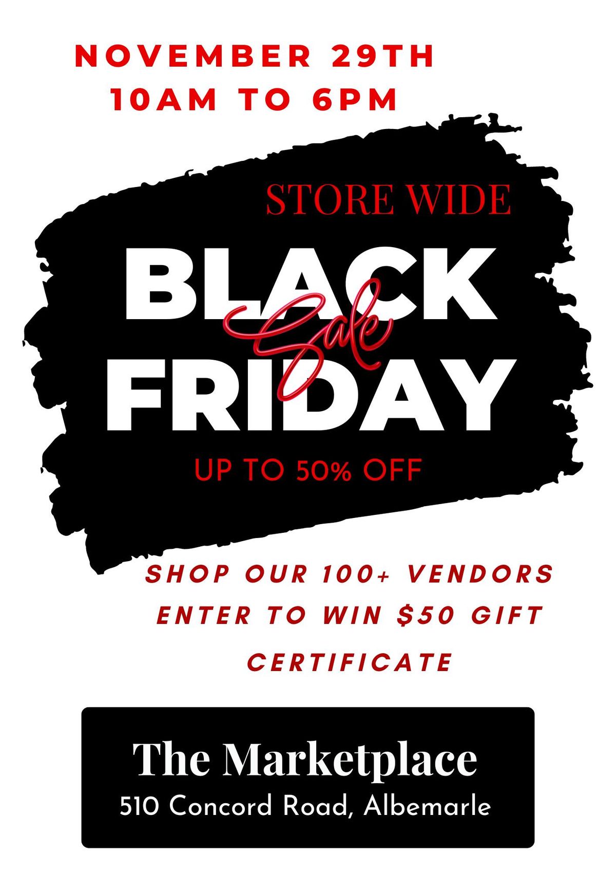 Black Friday Store Wide Sale