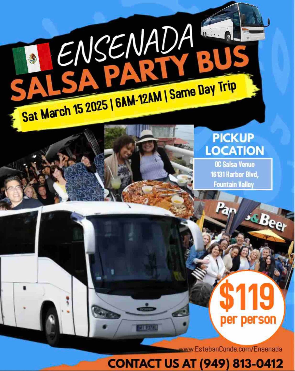 Ensenada Mexico Party Bus | Everyone Welcomed