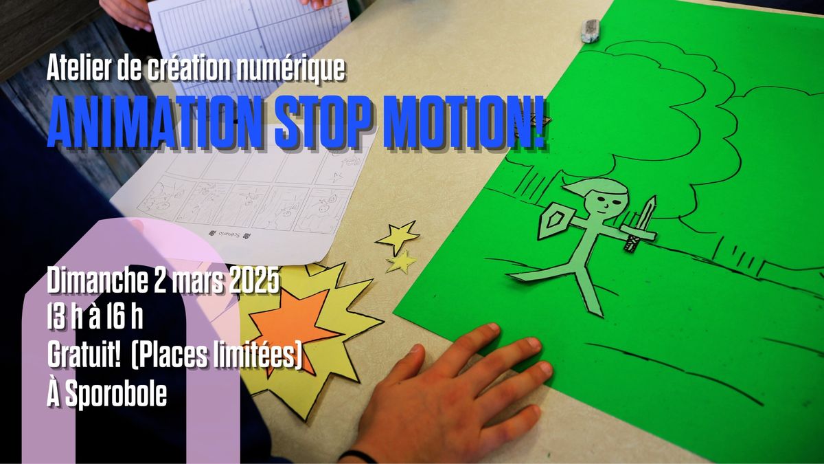 Atelier d'animation stop motion pour toute la famille