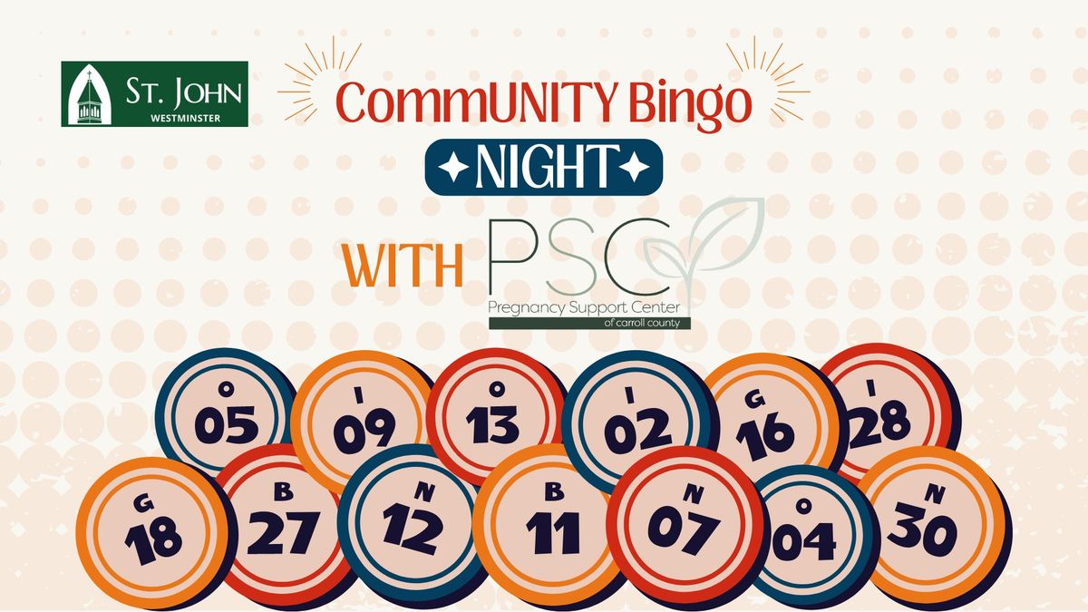 CommUNITY Bingo Night: Pregnancy Support Center