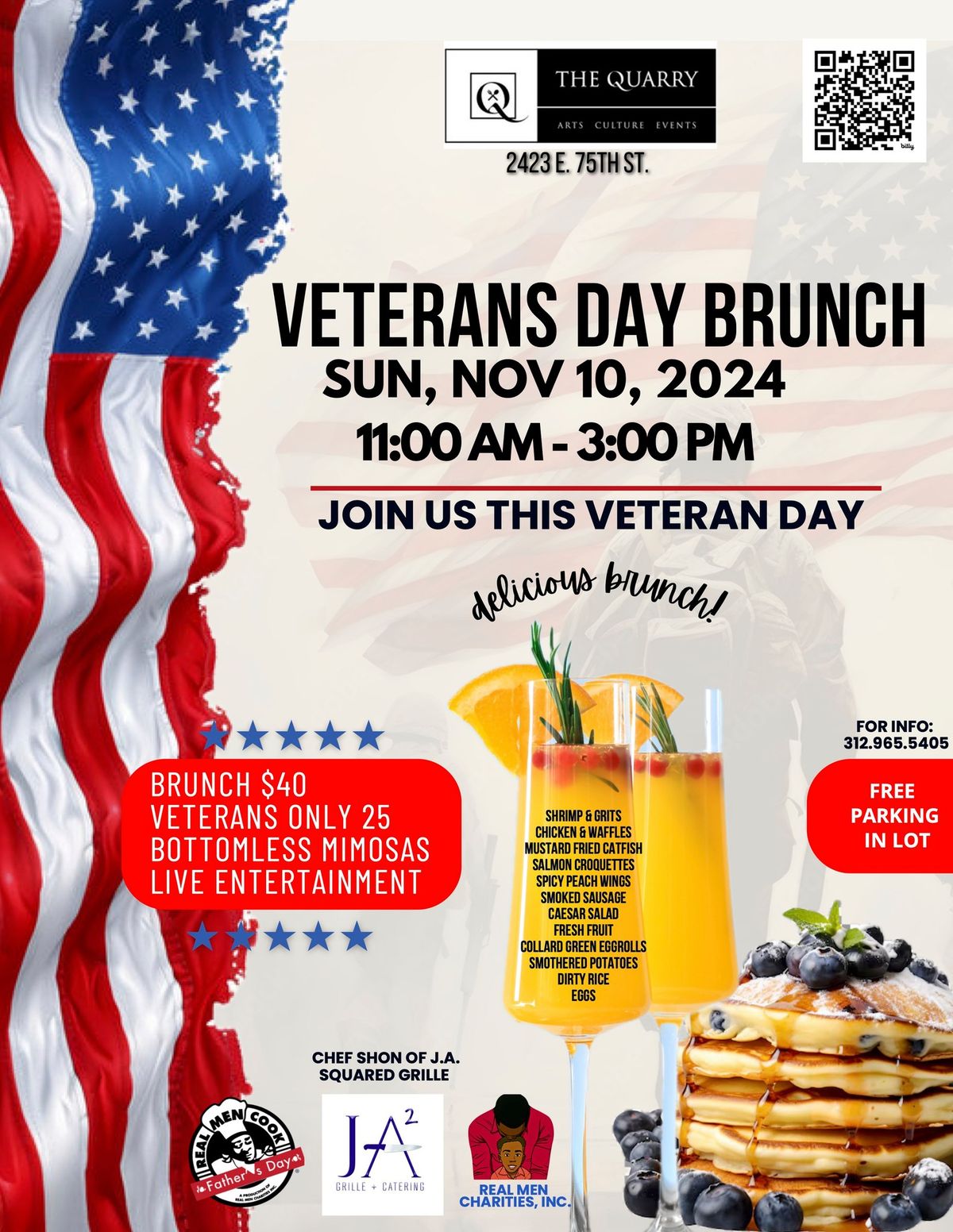 Pre-Veterans' Day Brunch at The Quarry 