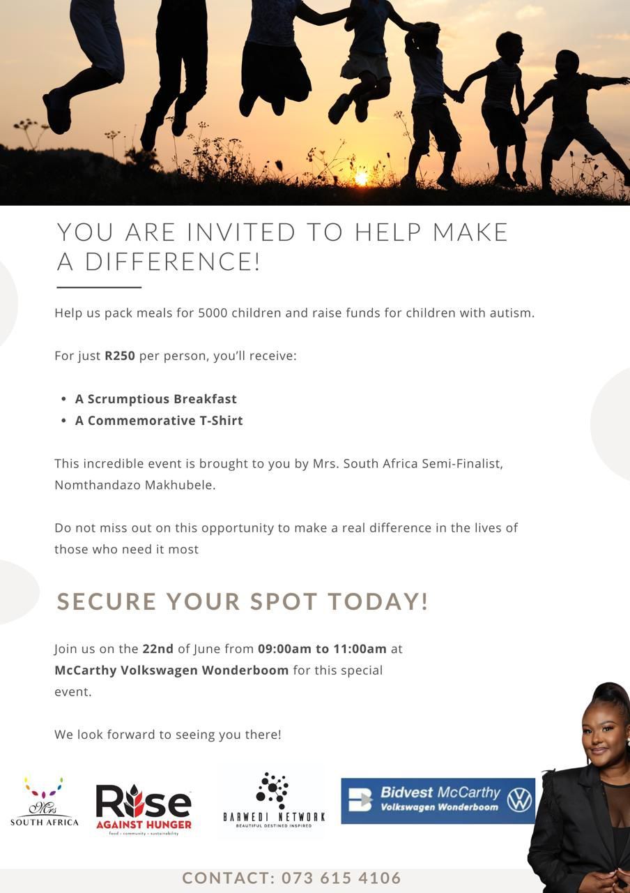 Help Make A Difference with Mrs. SA Semi-Finalist 2024 Nomthandazo Makhubele