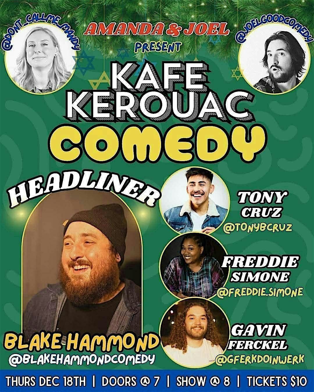 December Kafe Kerouac Comedy Hour