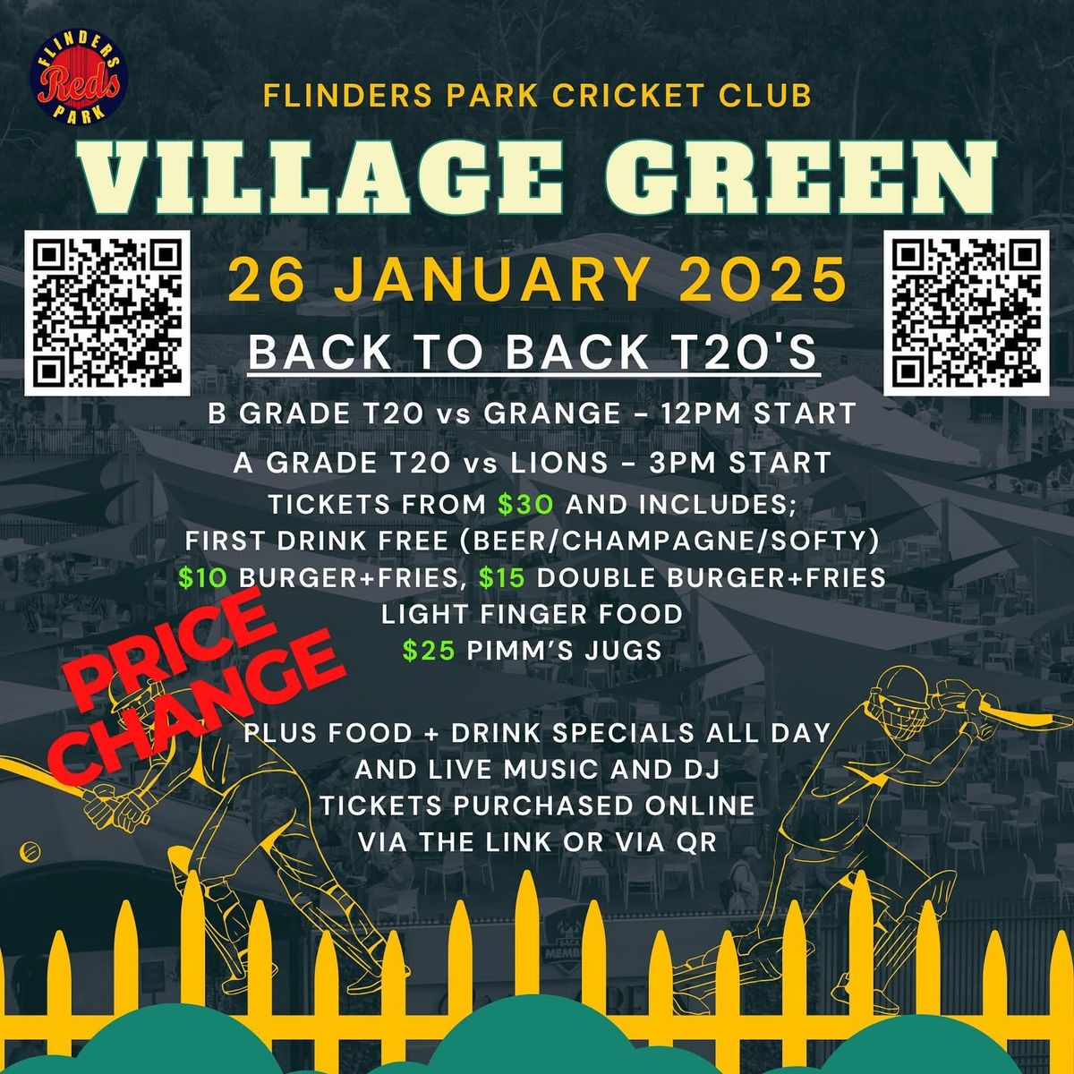 Village green x T20 Double Header