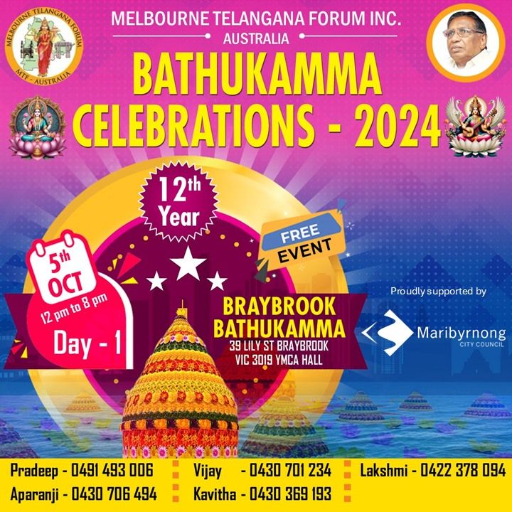 Mega Braybrook Bathukamma Celebrations