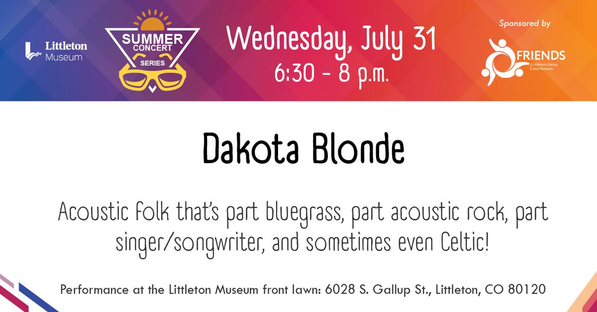 Dakota Blonde: Summer Concert Series