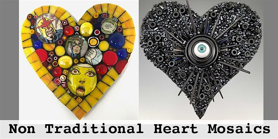 Non Traditional Mosaic Heart Workshop
