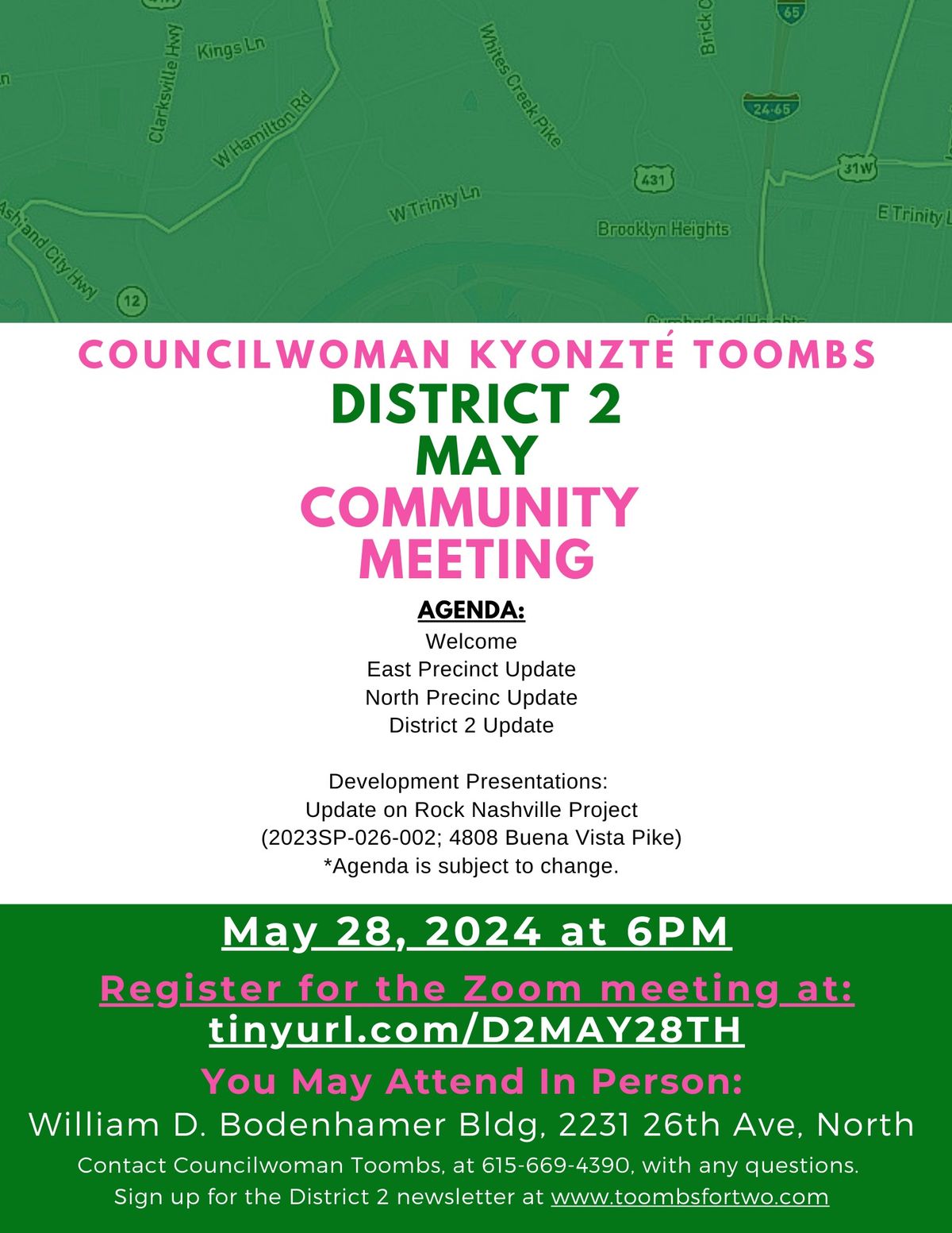 District 2 May Community Meeting