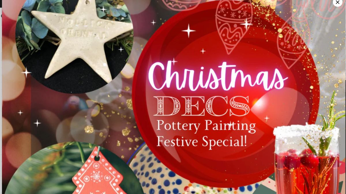 Christmas Pottery PAINT + GO Special - Sunday Funday: 24th November