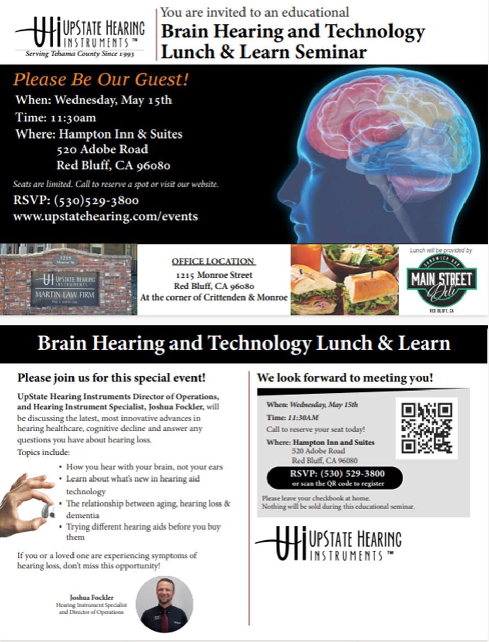 Brain Hearing and Technology Lunch and Learn
